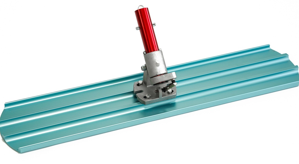 Dural Painted Round End Magnesium Bull Float with Rock & Roll Bracket 