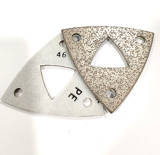 [3ANG-BR-0046] TRIANGLE-SHAPED CORNERPRO TOOL VACUUM BRAZED BOND VELCRO 