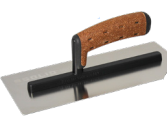 Stainless steel plastering trowel (cork handle)